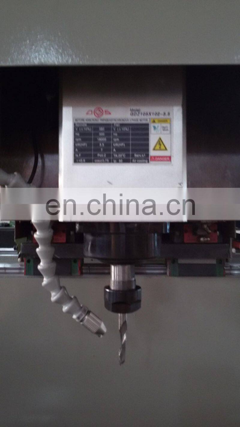 3 Axis CNC Aluminum window door lock holes making machine
