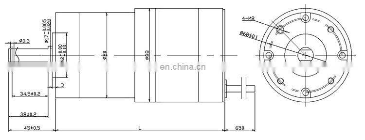 150 watt dc electric gear motor 24v low rpm brushless Planetary Reduction reducer motor bldc BMM766