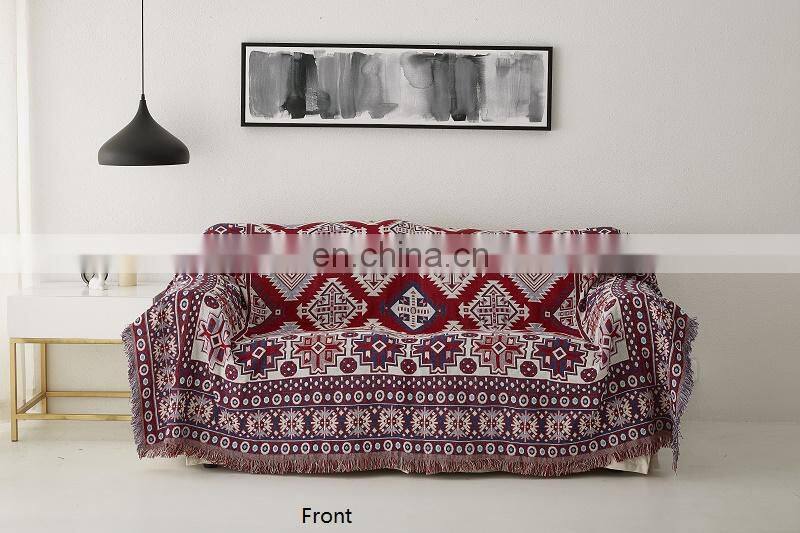 RAWHOUSE polyester woven tapestry throw blanket woven blanket