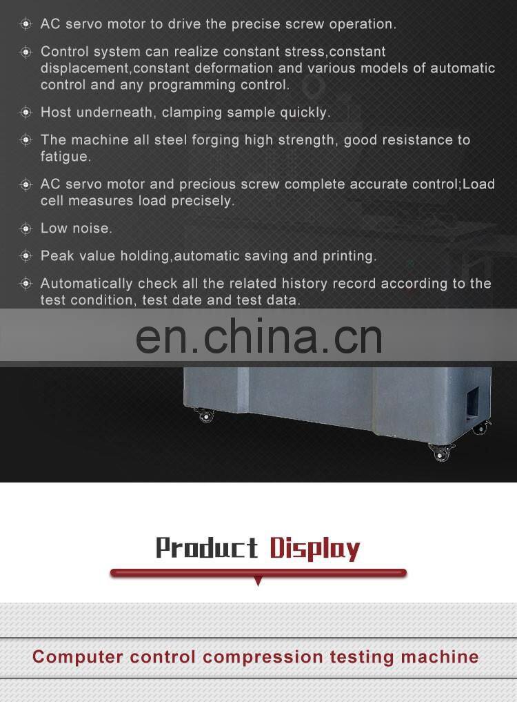 YES-100 100kN 200kN 300kN Digital Display Brick And Cement Compression Testing Machine