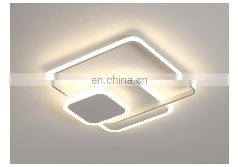 2020 zhongshan guzhen square shade decoration acrylic ceiling lamp for indoor