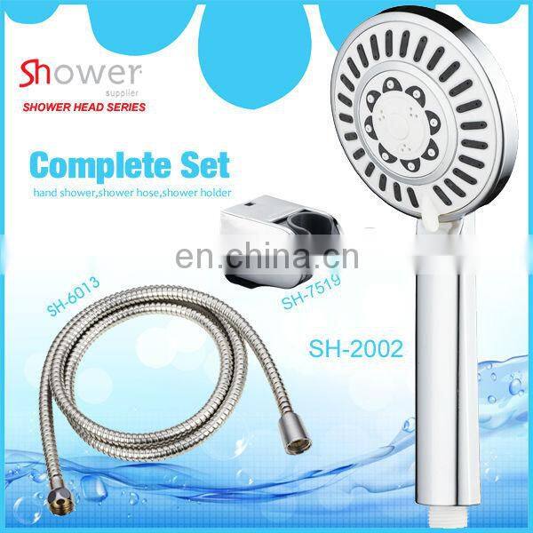 SH-2328 Round Five Functional Big Spray Face Chromed Plastic Bath Hand Shower