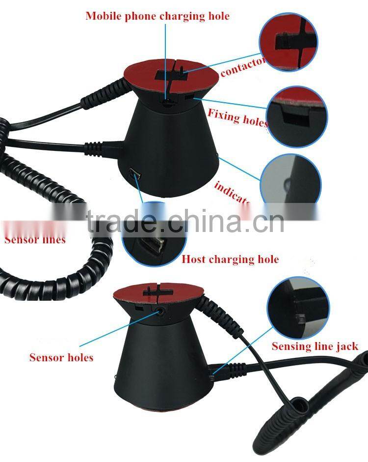 Factory Price secure mobile phone display alarm holder for smart shop