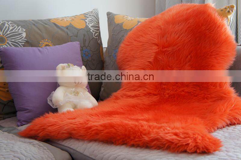 Rug sheepskin rug colored