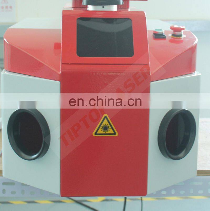 High performance 200w gold silver filled jewellery laser welder machine with jewelry microscope for spot welding
