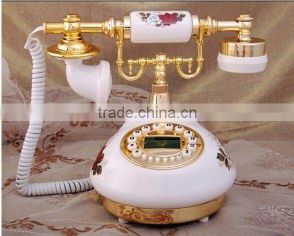 porcelain antique telephone with cid display