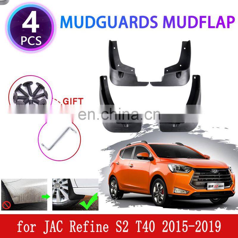 4PCS for JAC Refine S2 T40 T4 2015 2016 2017 2018 2019 Mudguards Mudflaps Fender Mud Flap Splash Guards Protect Car Accessories