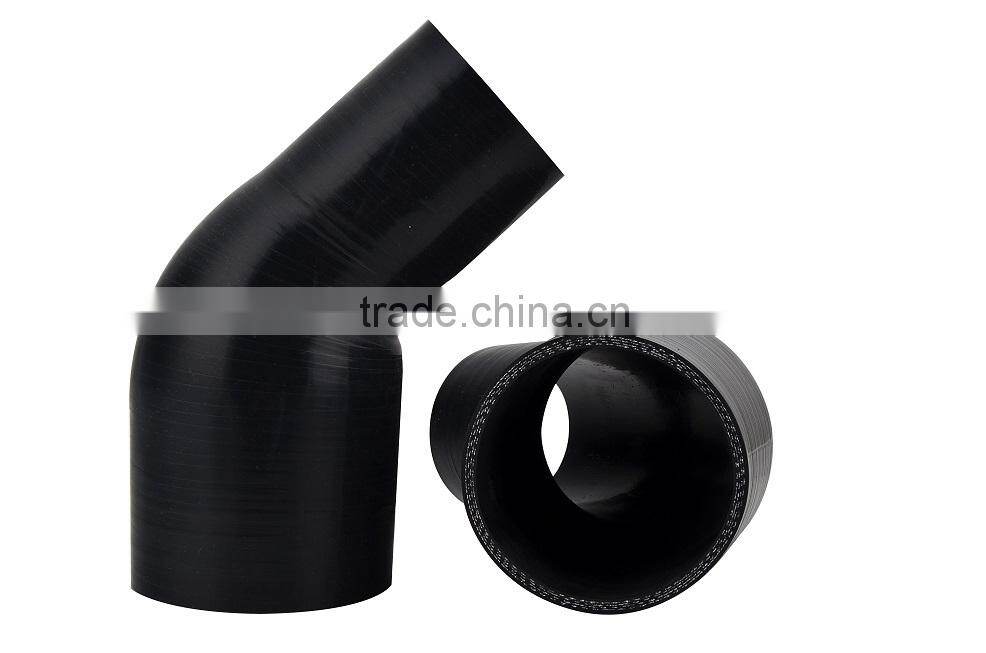 all sizes high temperature automobile 45 degree silicone elbow