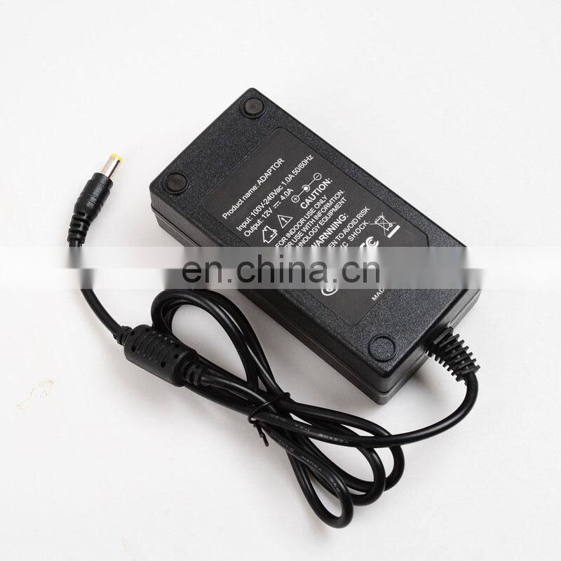 12V4A AC 100V-240V Converter Adapter DC 12V 4A 48W Power Supply 5.5mm x 2.5mm