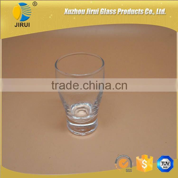 60ml clear round glass cup