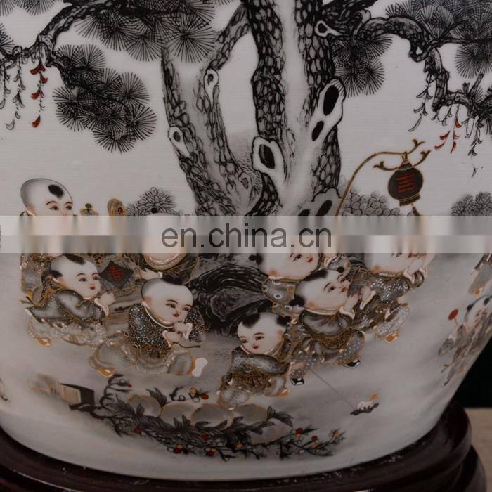 Retail Large Colored Porcelain Garden Decorative Items Plant Pots