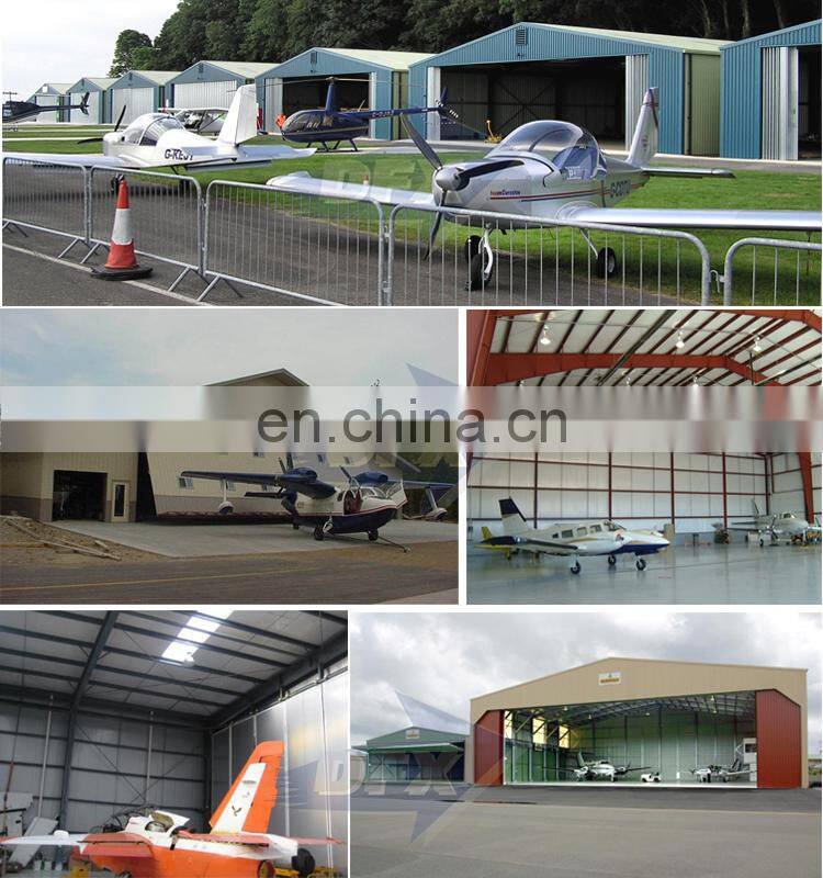 Made In China Q345 Prefabricated Two Story Prefab Low Cost Of Metal Frame Steel Airplane Warehouse Hangar