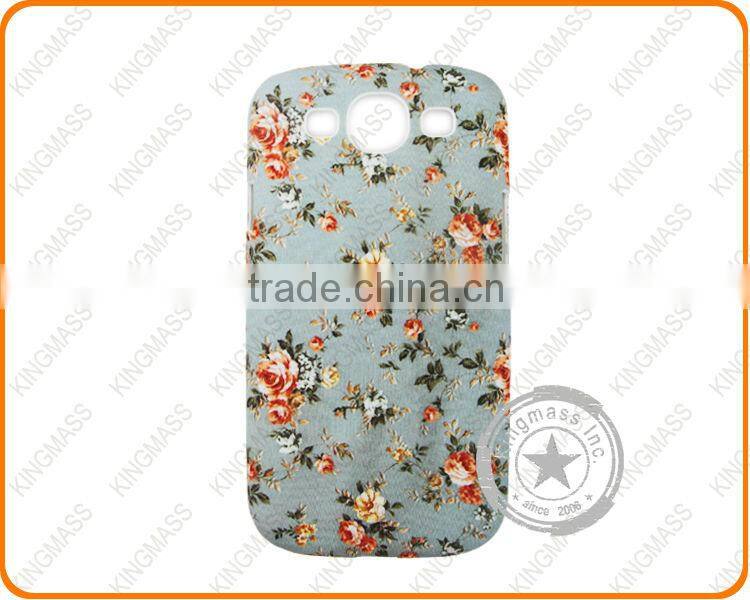 2014 Floral full printing mobile phone back covers for galaxy S4