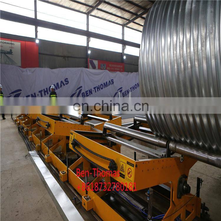 Round Duct Elbow Making Machine Spiral Concrete Tube Pipe Culvert Duct Forming Machine