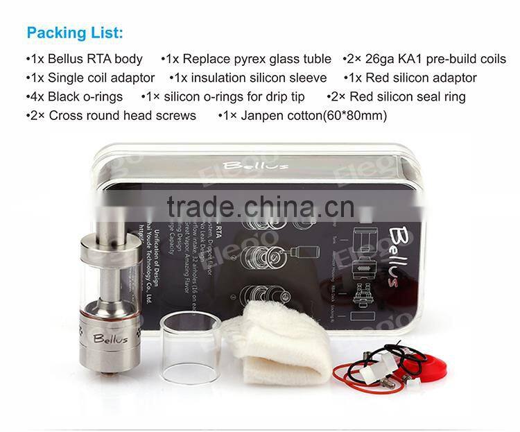 Original UD GOBLIN MINI RTA atomizer/Godzilla V2 rta tank/UD zephyrus vs UD Bellus RTA Tank from Elego