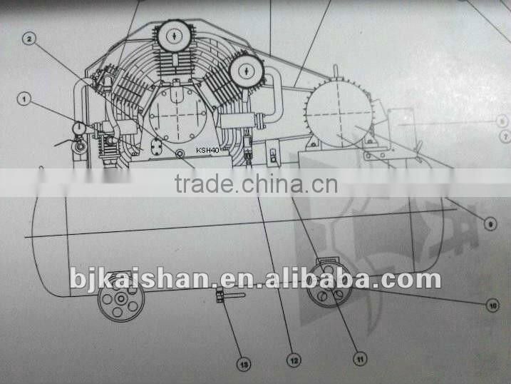 KAISER SH40 Reciprocating Air Compressor(10-15cfm,181psi)