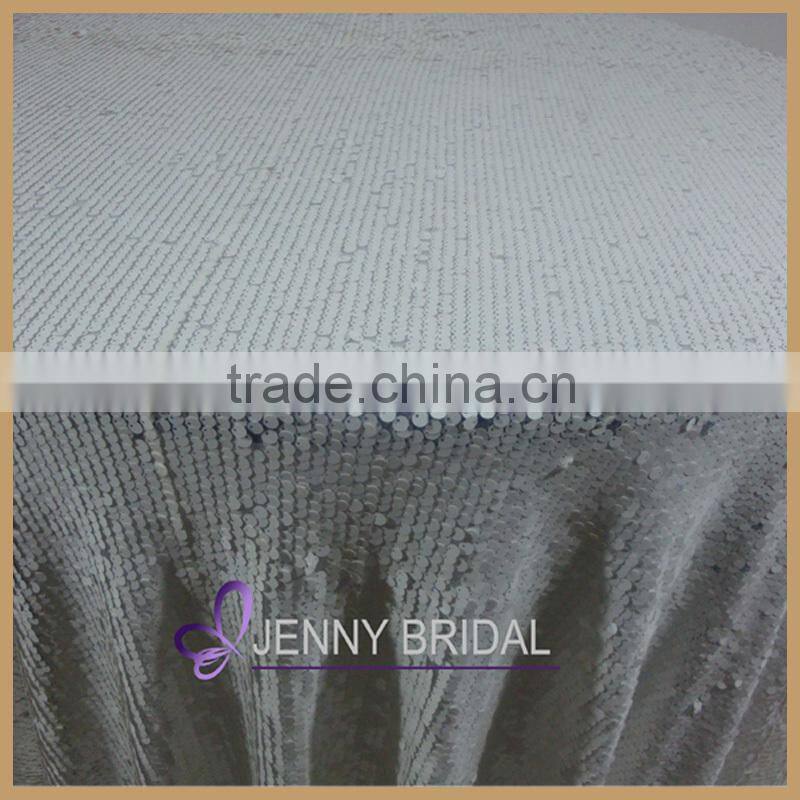 SQN64#31 jenny bridal wedding table clothes,beaded transparent tablecloth