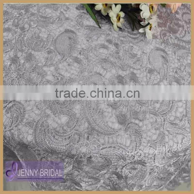 TL036A made in china beautiful gery wedding lace table overlays for sale