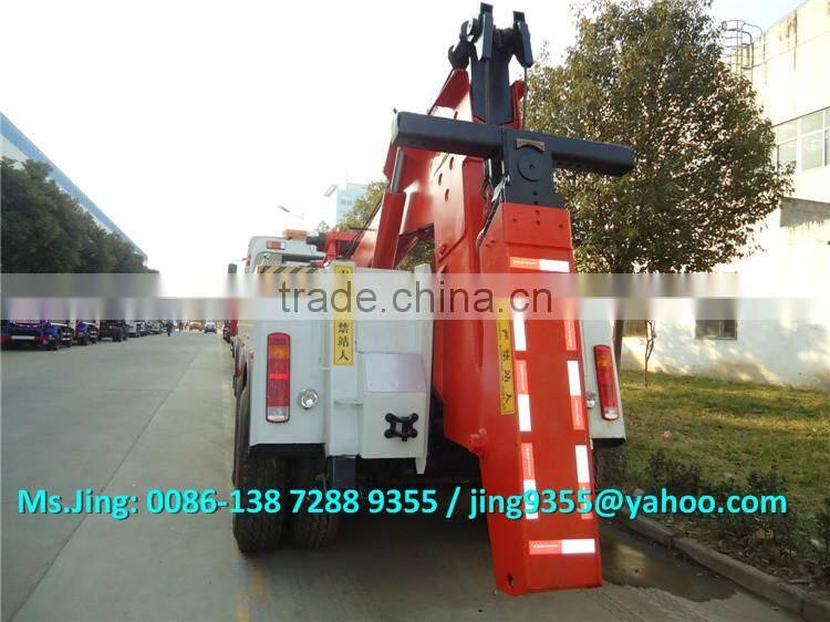 12 Wheels Heavy duty tow truck under lift wrecker truck 50-60 ton for sale
