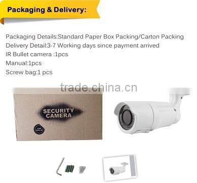 High Resolution COMS 2.8-12mm Vari Focal Lens 1080P AHD Bullet CCTV Camera 2.0 MP Color IR Waterproof HD Video Bullet Camera