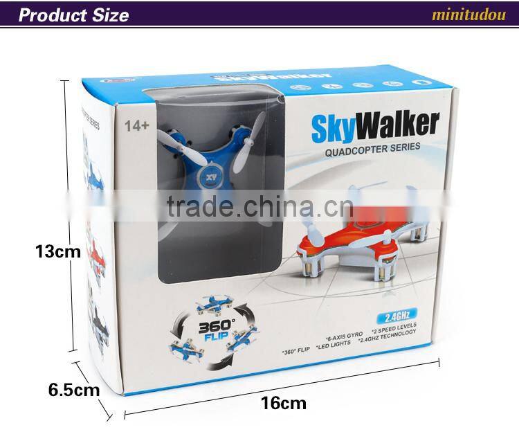2015 Hot sale 4 ch 2.4 G 3D flip nano quadcopter r c helicopter with 6-Axis Gyro VS CX-10