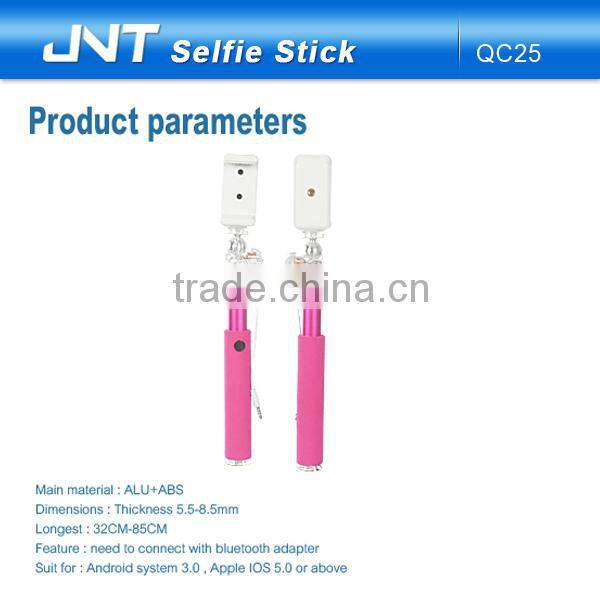 smartphone selfie stick With Bluetooth Shutter Button For iOS and Android Phones