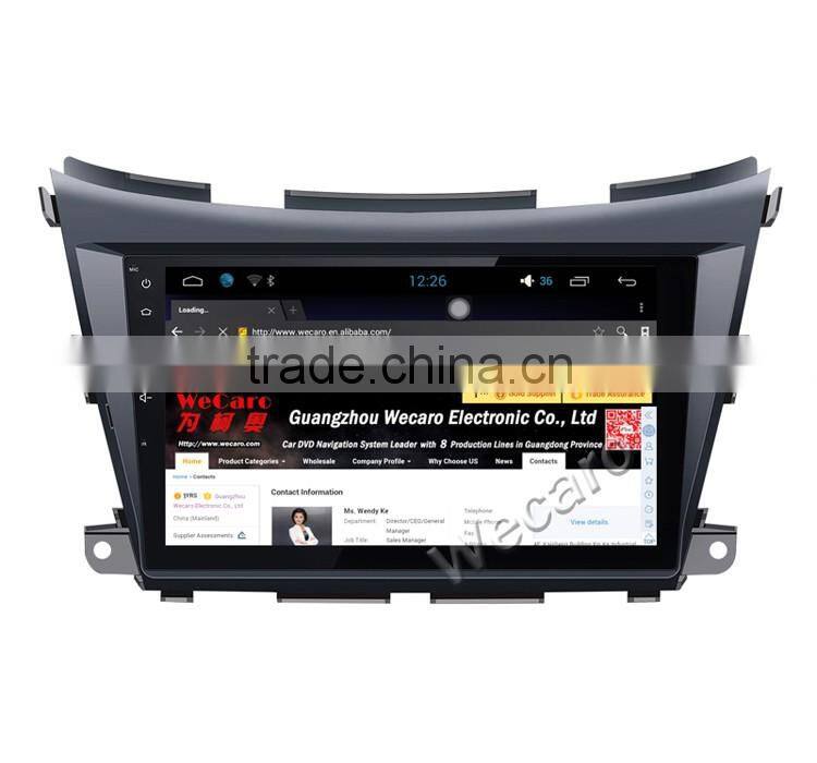 Wecaro WC-NM1025 10.2 inch android 4.4/5.1 car stereo audio for nissan murano car dvd player gps 2015 2016 Wifi 3G GPS Radio RDS