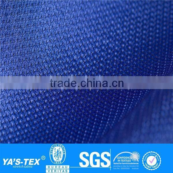 deep blue mesh 2 layer laminated sportwear fabric