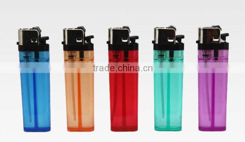 cheap ISO9994&EN13869 disposable flint clear cigarette plastic lighter FH-002
