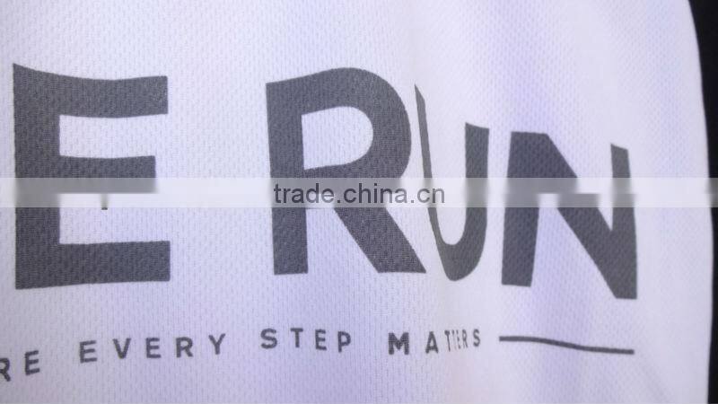 Custom print O-neck mesh sports shirt OEM