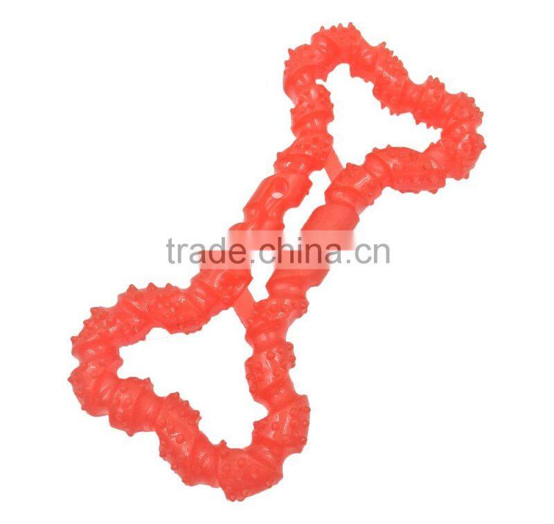 plastic dog bone toy dog chew rubber bone,soft rubber dog toy