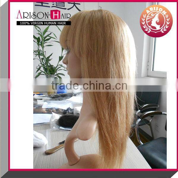 Wholesale popular blonde cheap silk top full lace wigs