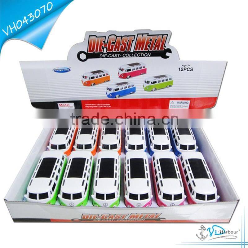 Door Open Light Music Toy Diecast Bus Model