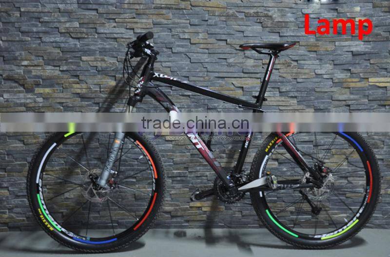Fluorescent MTB Bike Stickers Bicycle Wheel Reflector Rim Light Tape