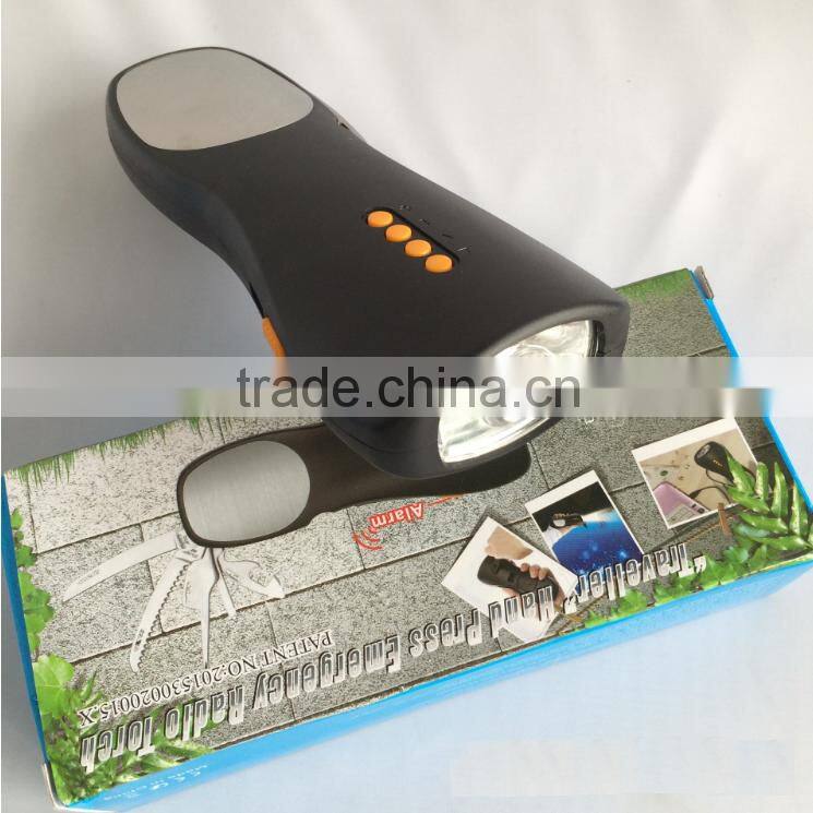 Emergency Hand Shaking Rechargeable Torch Light