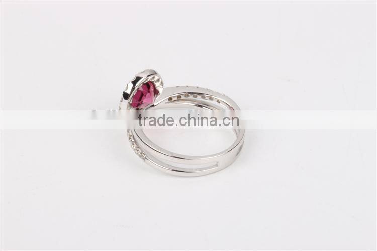 18K Rose Gold Plating ring gold gemstone ring 6 gram