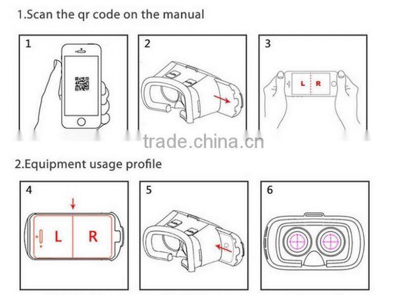 Original Factory Price 3D VR Box 2.0 Virtual Reality VR Box Headset