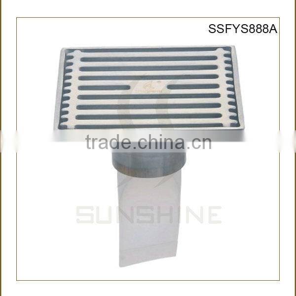 SSFYS888A Bathroom and toilet square stainless steel sink basket strainer