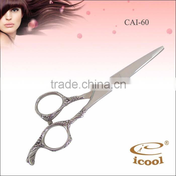 hot sale Plum handle silver hair scissors