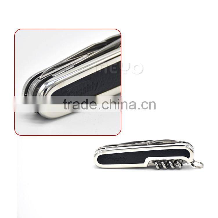 Officilal multifunction saber wine bottle metal pen rubber key stick