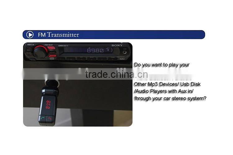 Wireless Bluetooth Car Kit MP3 Player FM Transmitter Modulator USB SD LCD Remote