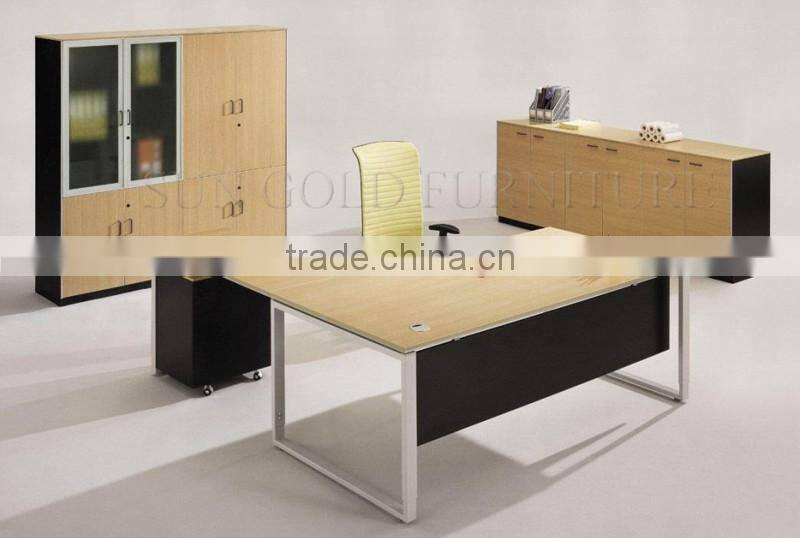 Modern executive office computer table steel office furniture (SZ-ODB346)