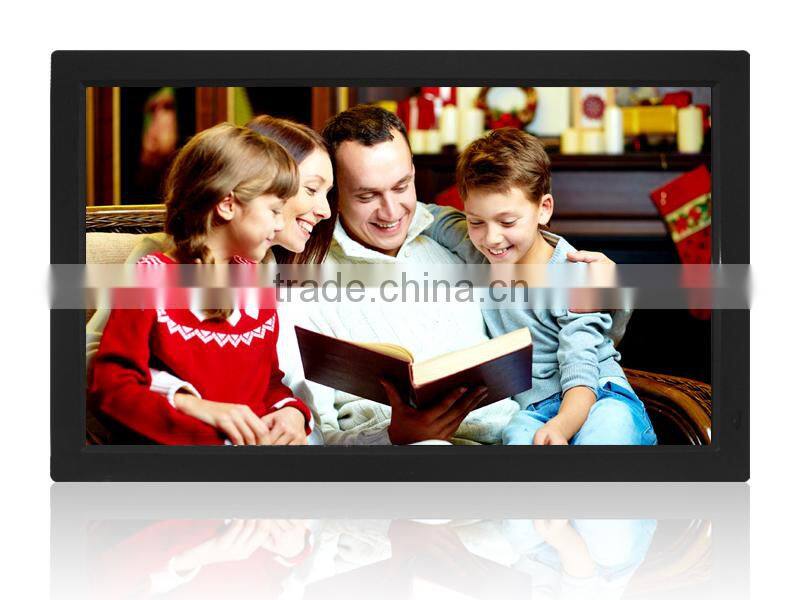 18.5 inch acrylic photo frame, digital electronic photo frame back support BE1851MR-FD for photo/ music/video playback