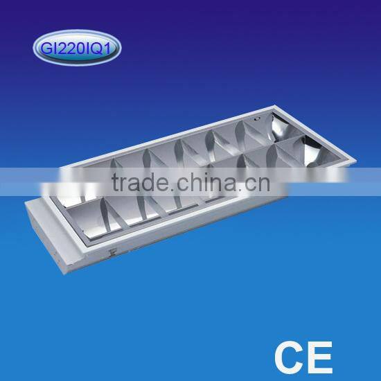 Bult-in Grille Lamp Panel 4*17/18/20W, T8/T10 Lamp Tray, lamp house