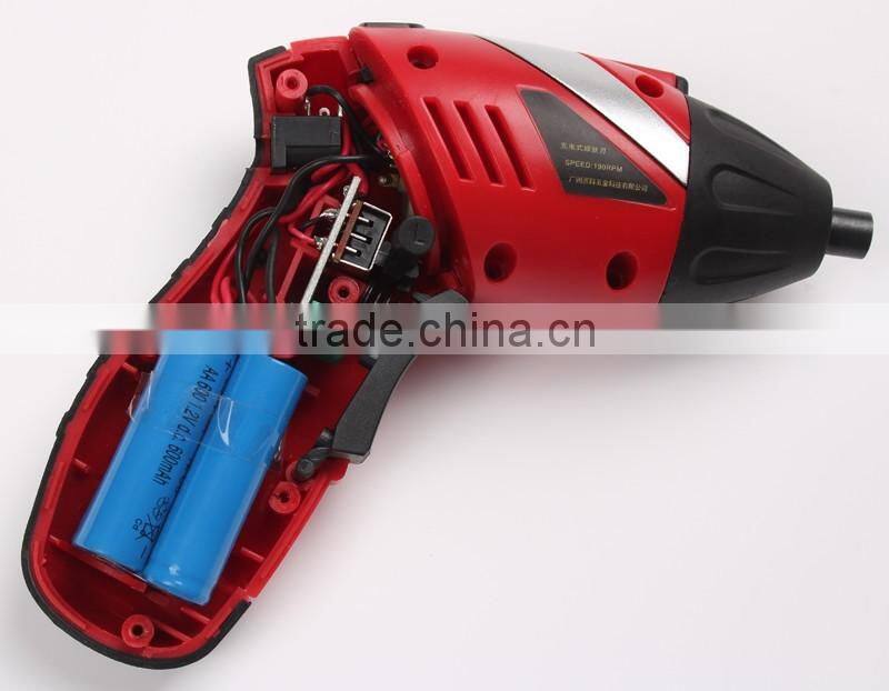 4.8v rechargeable and portable mini cordless screwdriver