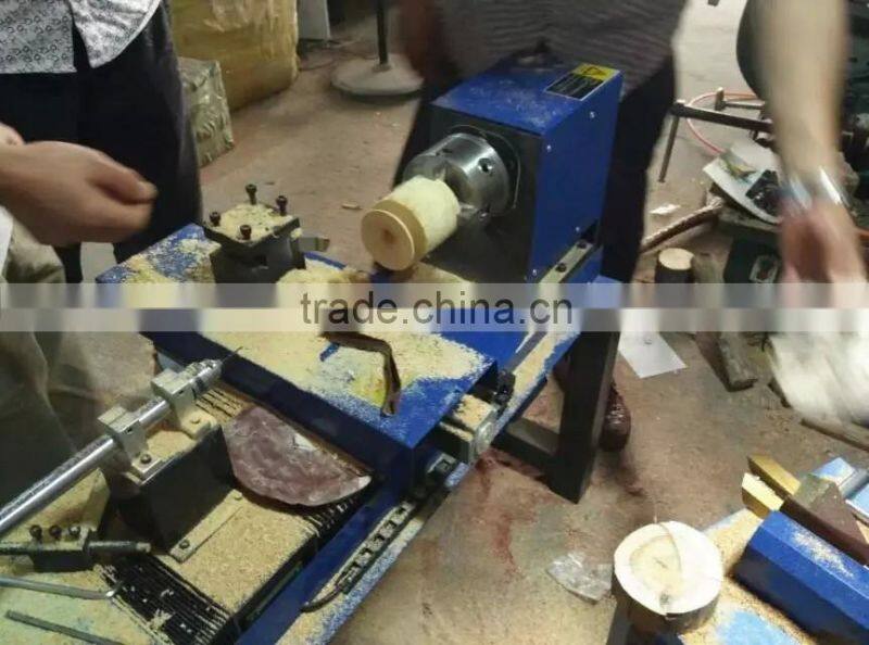 KC340 mini lathe machine CNC wooden bowl making machine/cnc turning machine