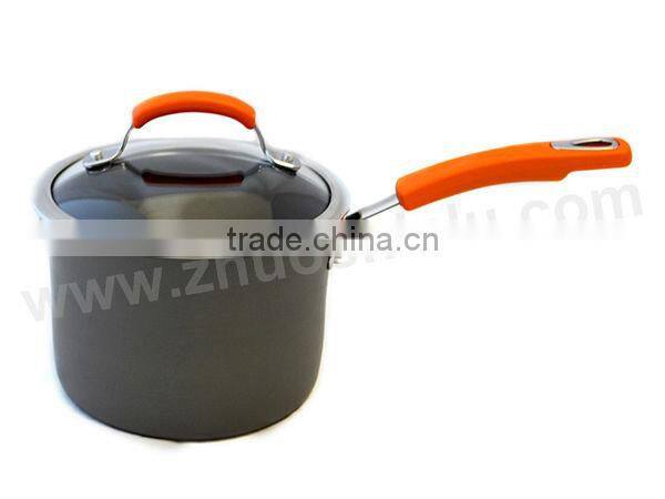 Best quality forged anodized/hard anodized saucepan milk pot cookware set