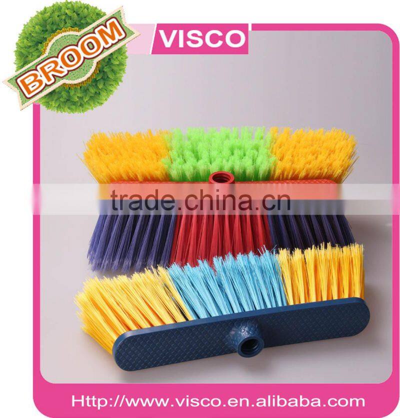 Plastic brush broom cleaning the floor, PC31015PP