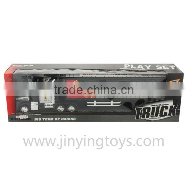 Friction powered container truck plastic toy cars