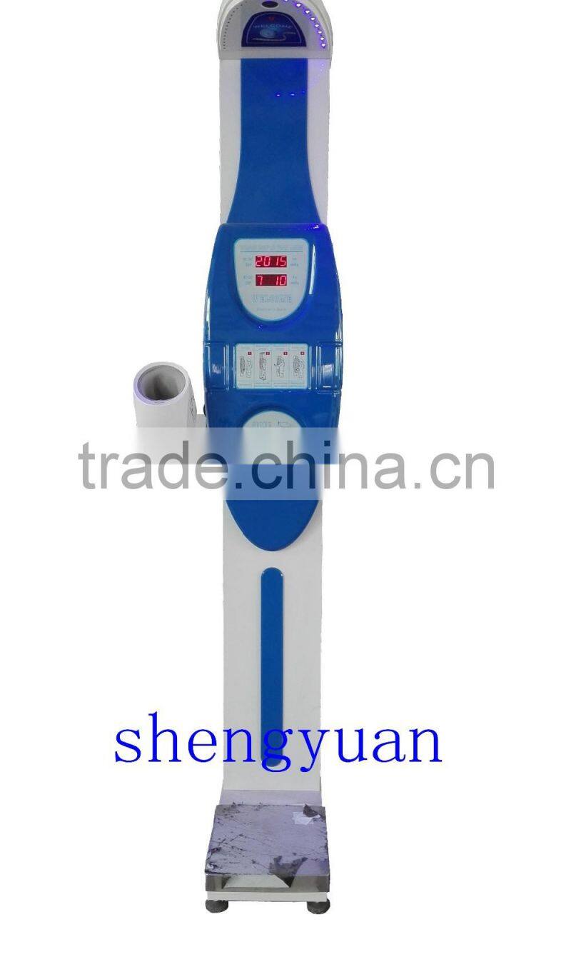 medical&personal height weight scale Type coin operated ultrasonic height weight blood pressure scale
